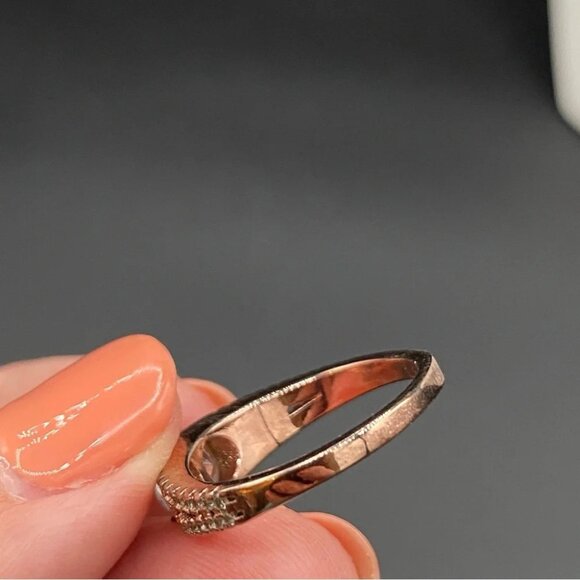 Rose Gold CZ Fashion Ring Size 8 - Picture 6 of 15
